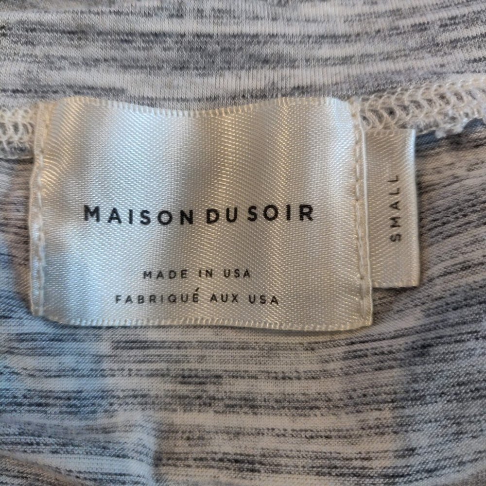 Maison Du Soir Womens Heathered Gray Edith Long S… - image 7